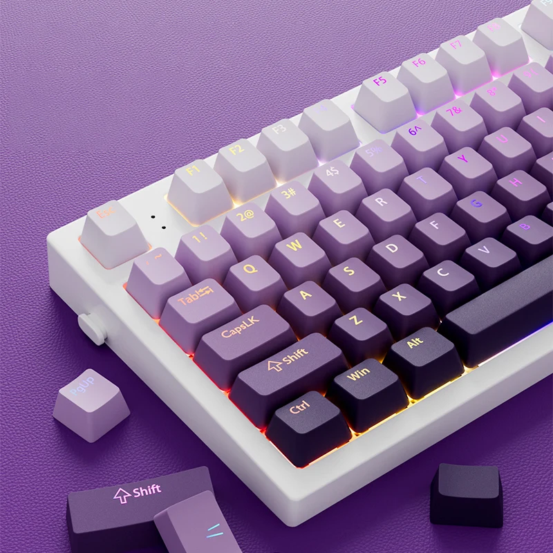 134 Klawisze Lawendowy Fiolet  – Ergonomic Keyboard Split Mechanical recenzja i cena