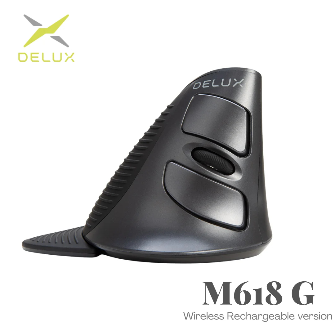 Delux M618G Pionowa mysz bezpr – Vertical Mouse Dpi 4000 recenzja i cena