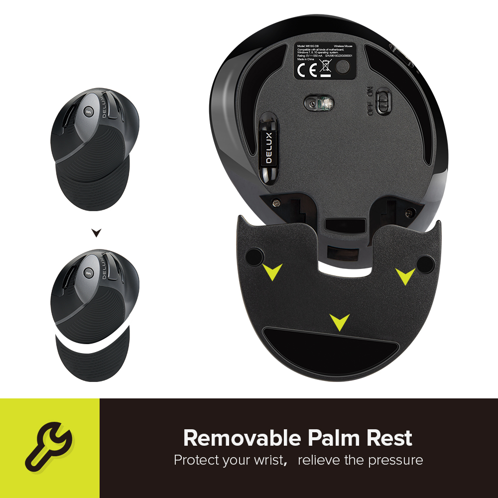 Delux M618G Pionowa mysz bezpr – Vertical Mouse Dpi 4000 recenzja i cena