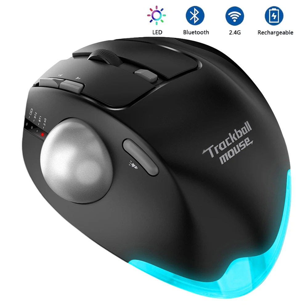 Bezprzewodowa mysz trackball 2 – Ergonomic Mouse Trackball Thumb recenzja i cena