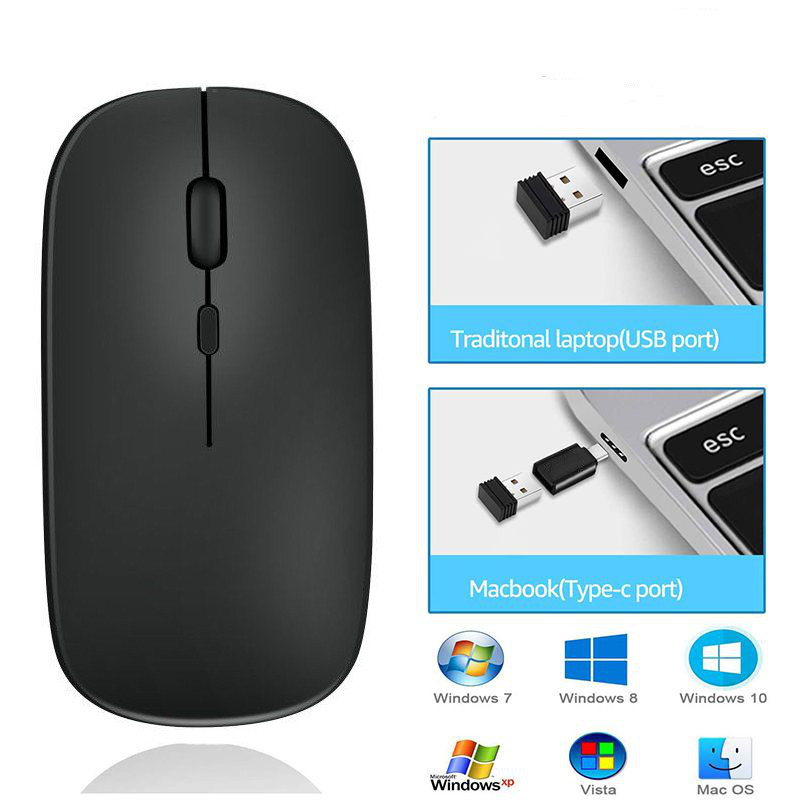 Mysz bezprzewodowa z podwójnym – Ergonomic Mouse 2.4G Silent Click recenzja i cena