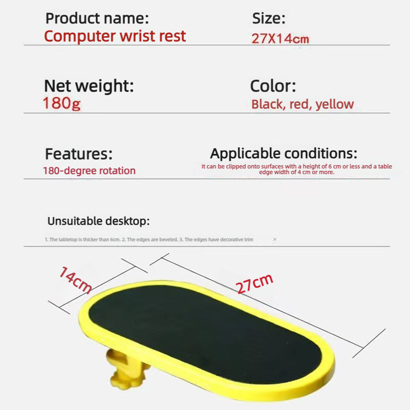 Podłokietnik, podkładka pod my – Ergonomic Mouse Wrist Rest Pad recenzja i cena