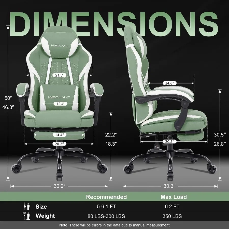 Krzesło do gier dla dorosłych, – Ergonomic Footrest Adjustable recenzja i cena