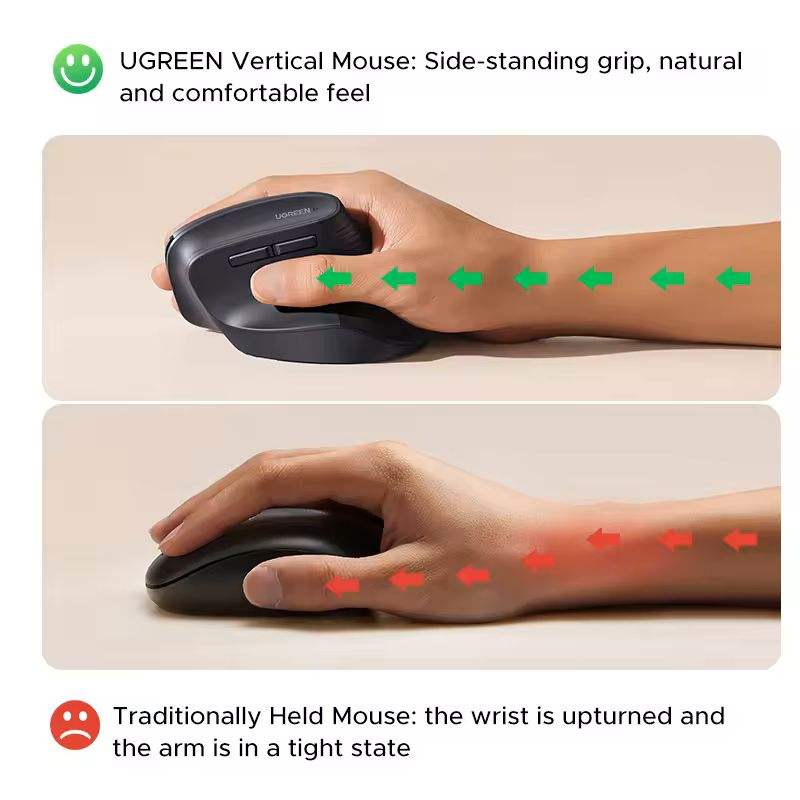 UGREEN M571 Pionowa Bezprzewod – Vertical Mouse Dpi 4000 recenzja i cena