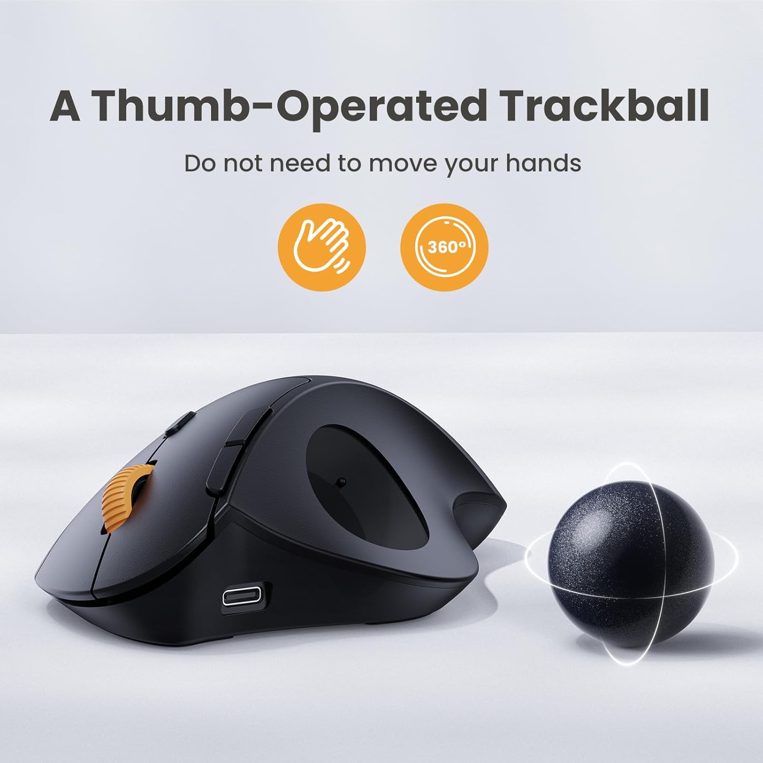 Mysz trackball bezprzewodowa P – Ergonomic Mouse Trackball Thumb recenzja i cena