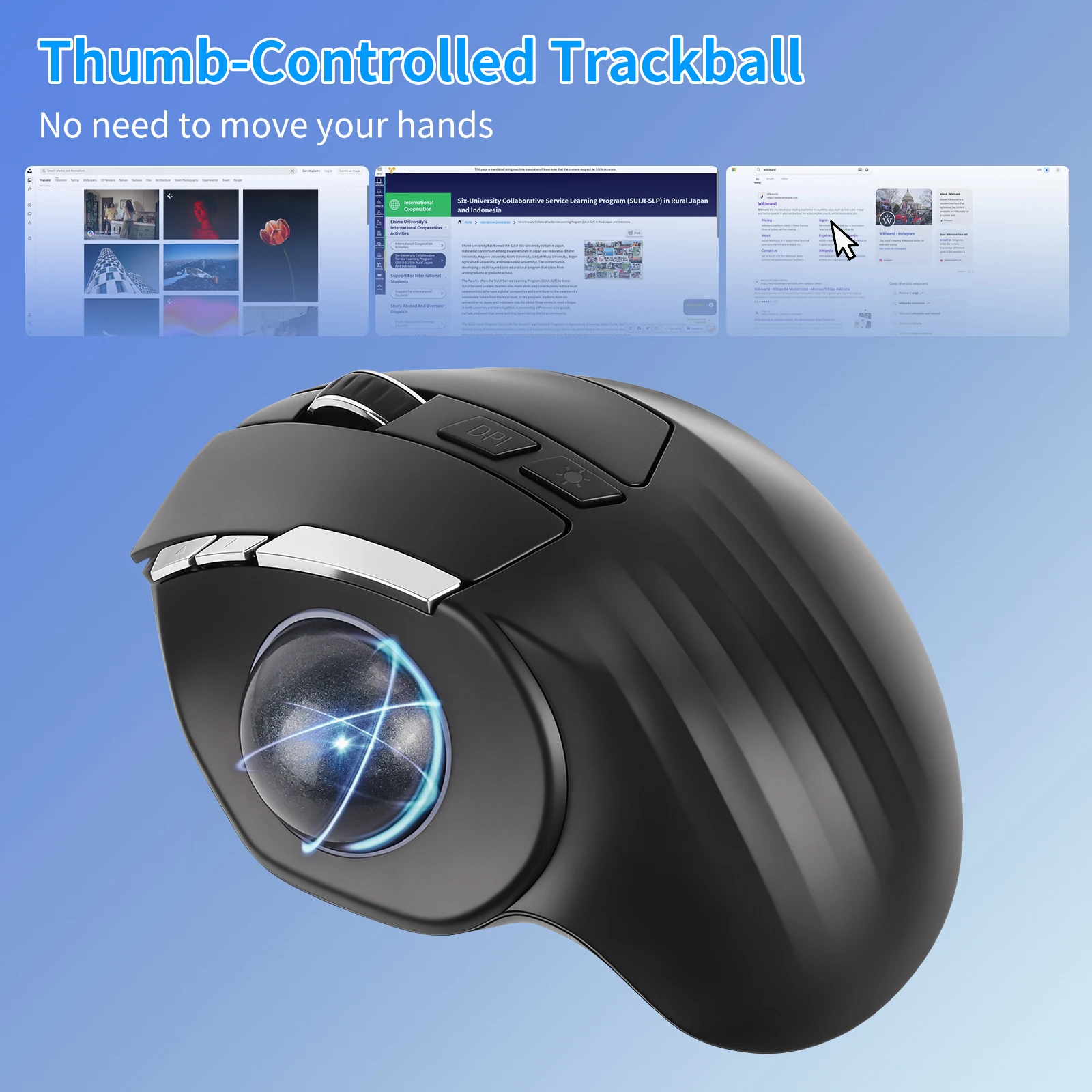 Ergonomiczna mysz trackballowa – Ergonomic Mouse Trackball Thumb recenzja i cena