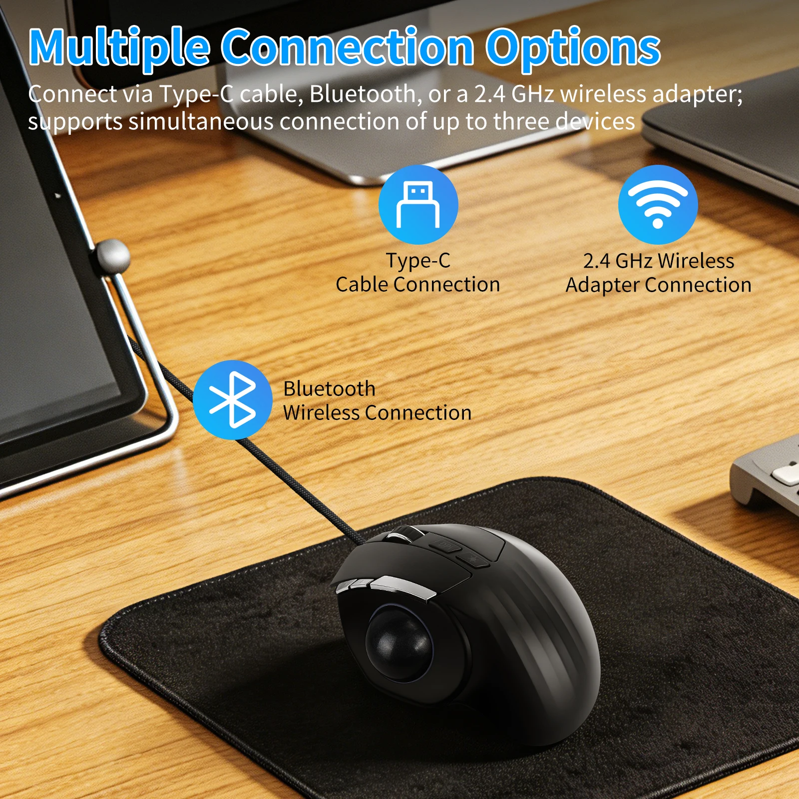 Ergonomiczna mysz trackballowa – Ergonomic Mouse Trackball Thumb recenzja i cena